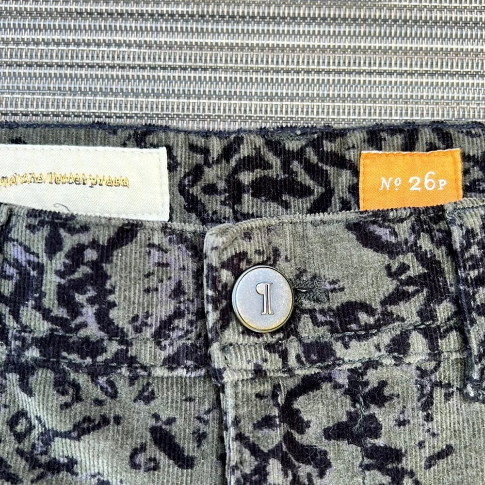 🎯NWOT Pilcro And The Letterpress Corduroy Pants Green Size 26P - Picture 8 of 10